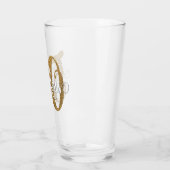 Verre Bold Gold Parties scintillant 50 & Fabuleux annive (Gauche)
