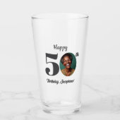 Verre Bold Happy 50th Birthday Photo (Devant)