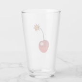 Verre Bombe cerise parties scintillant (Dos)