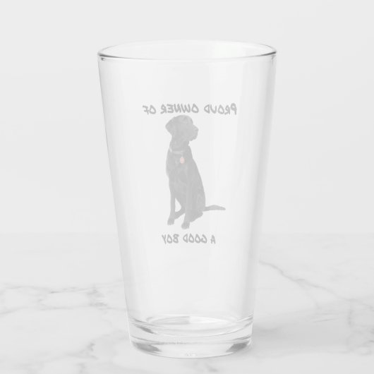 Verre Bon Garçon Black Lab (Dos)