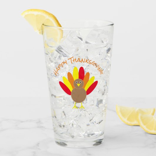 Verre bon thanksgiving (Devant glace)