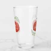 Verre Bon thanksgiving - WC Citrouille avec Word Art (Gauche)