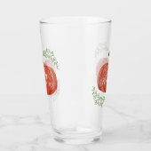 Verre Bon thanksgiving - WC Citrouille avec Word Art (Droite)