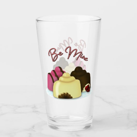 Verre Bonbons de la Saint-Valentin "Soyez à moi" (Devant)
