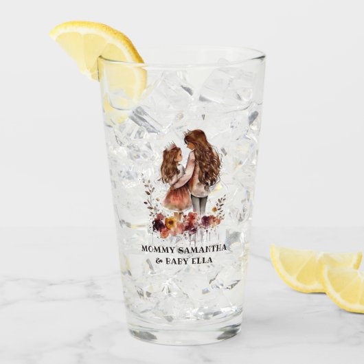 Verre Bond adorable maman et fille (10) (Devant glace)