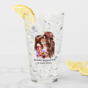 Verre Bond adorable maman et fille (6)