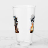 Verre Bonfire Night - Skeleton boit par le feu (Gauche)