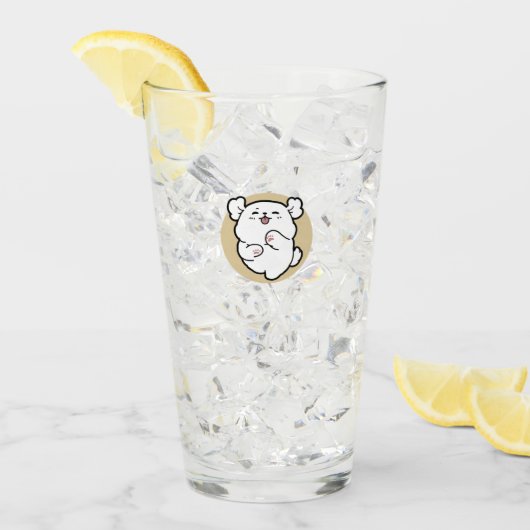 Verre Bonjour du côté écorché (Devant glace)