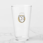 Verre Bonjour du côté écorché (Devant)