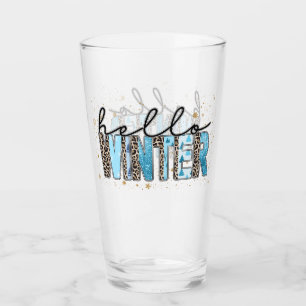 Verre Bonjour Personnaliser d'hiver