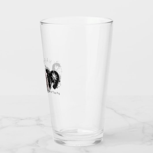 Verre Bonne année PIg Grand 2019 Original 3D Drinking G (Gauche)