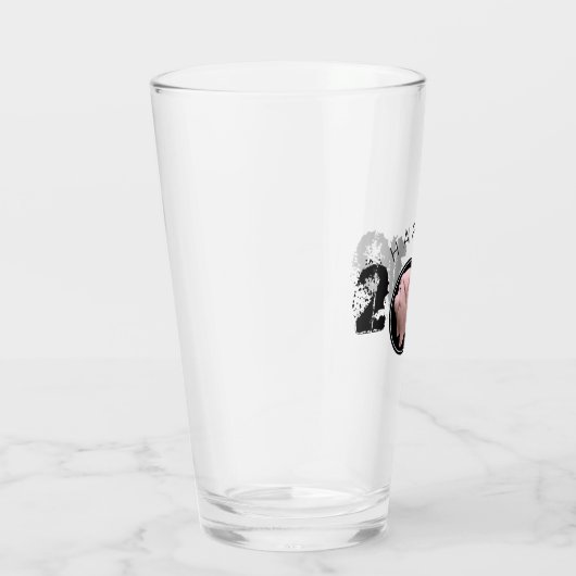 Verre Bonne année PIg Grand 2019 Original 3D Drinking G (Droite)