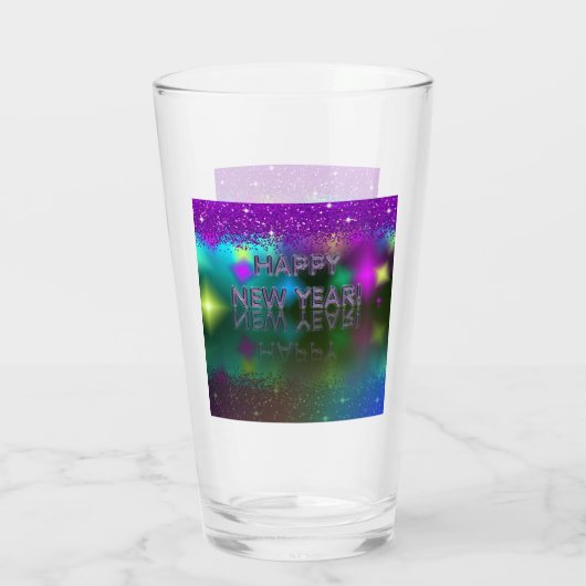 Verre Bonne année ! Réflexion (Dos)