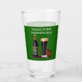 Verre Bonne bière Saint Patrick's Day (Dos)