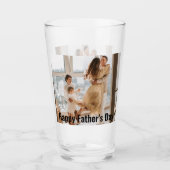 Verre Bonne Fête des pères | 2 Photos | Impression de te (Devant)