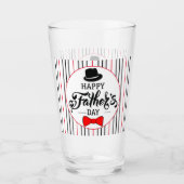 Verre Bonne Fête des pères Casquette Et Cravate (Devant)