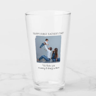 Verre Bonne première Fête des pères - de maman et bébé  