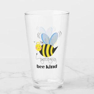 Verre Bonne princesse d'abeille avec couronne et slogan