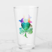 Verre "Bonne St. Patrick's Day" Shamrock vert (Devant)