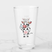 Verre Bonne vache avec dessin animé de biberon (Dos)
