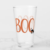 Verre Boo avec chat noir (Dos)