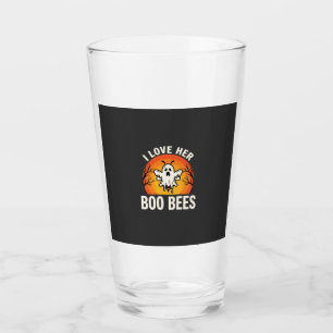 Verre Boo Bees Halloween Ghost Bee Drôle Design_1