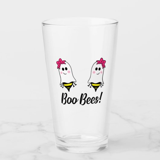 Verre Boo Bees - Maladie du cancer du sein (Devant)