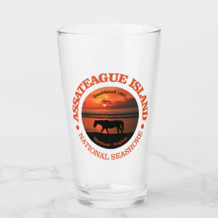 Verre Bord de la mer de ressortissant d'île d'Assateagu