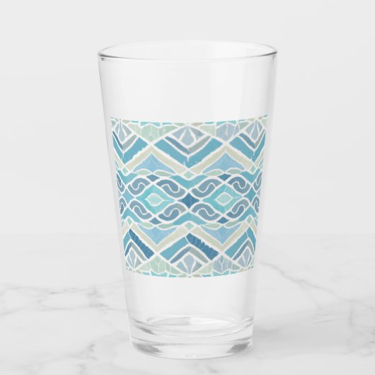Verre Bord de mer/plage/bleu marine (Devant)