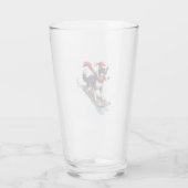 Verre Border Collie Snowboardeur (Dos)