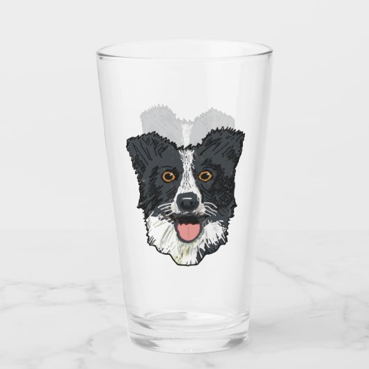 Verre Bordure Collie (Devant)