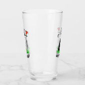 Verre Bordure Collie Chien Jouer Golf (noir & blanc) Amu (Gauche)