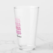Verre Boss de fille rose moderne Meilleur cadeau de fill (Gauche)