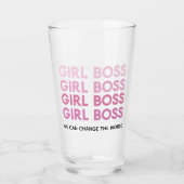 Verre Boss de fille rose moderne Meilleur cadeau de fill (Devant)