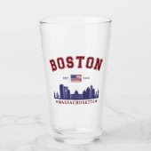 Verre Boston Massachusetts Est. 1630 Travel (Devant)