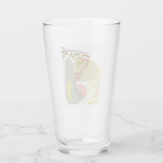 Verre Botanique Boho jaune vert (Dos)