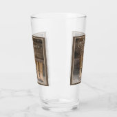 Verre Botte de cowboy de l'Ouest Monogramme de grange ru (Gauche)