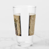 Verre botte de cowboy rustique damassé de l'ouest du pay (Gauche)