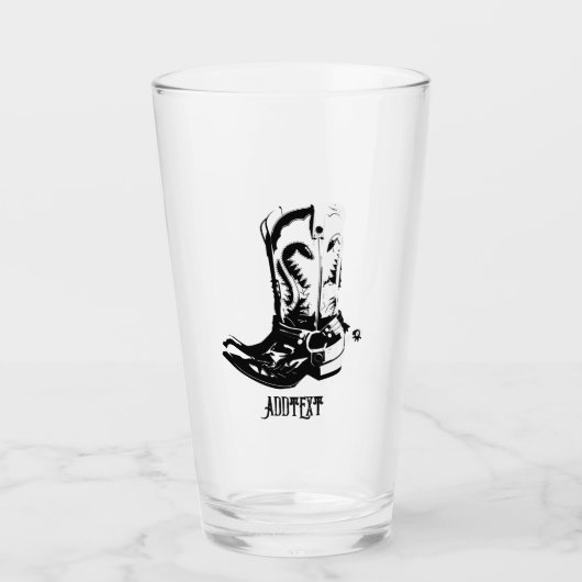Verre Bottes de cowboy (Devant)