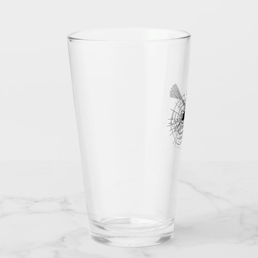 Verre Boucles de fléchettes manquées craquées cassées (Droite)