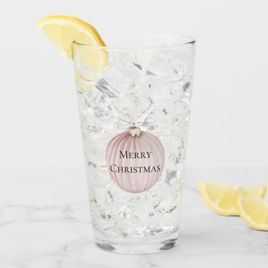 Verre Boug de café de Noël rose pâle (Devant glace)