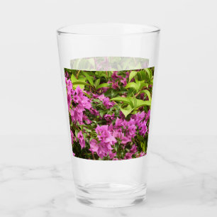 Verre Bougainvillées tropicales violettes