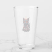 Verre Bougie Chat Effrayant (Dos)