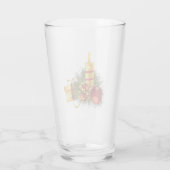 Verre Bougie de Noël dorée (Dos)