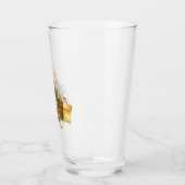 Verre Bougie de Noël dorée (Gauche)