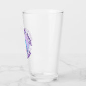 Verre Boule Disco Violet Rétro PERSONNALISÉE (Gauche)