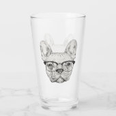 Verre Bouledogue de hippie (Dos)