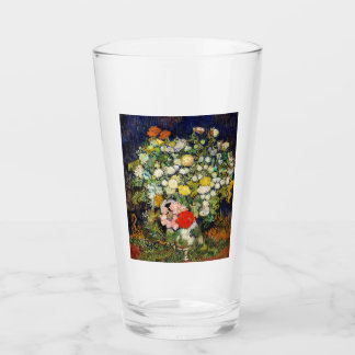 Verre Bouquet de fleurs dans un vase par Vincent Van Gog