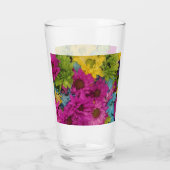 Verre Bouquet de marguerites colorées (Dos)