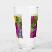 Verre Bouquet de marguerites colorées (Gauche)